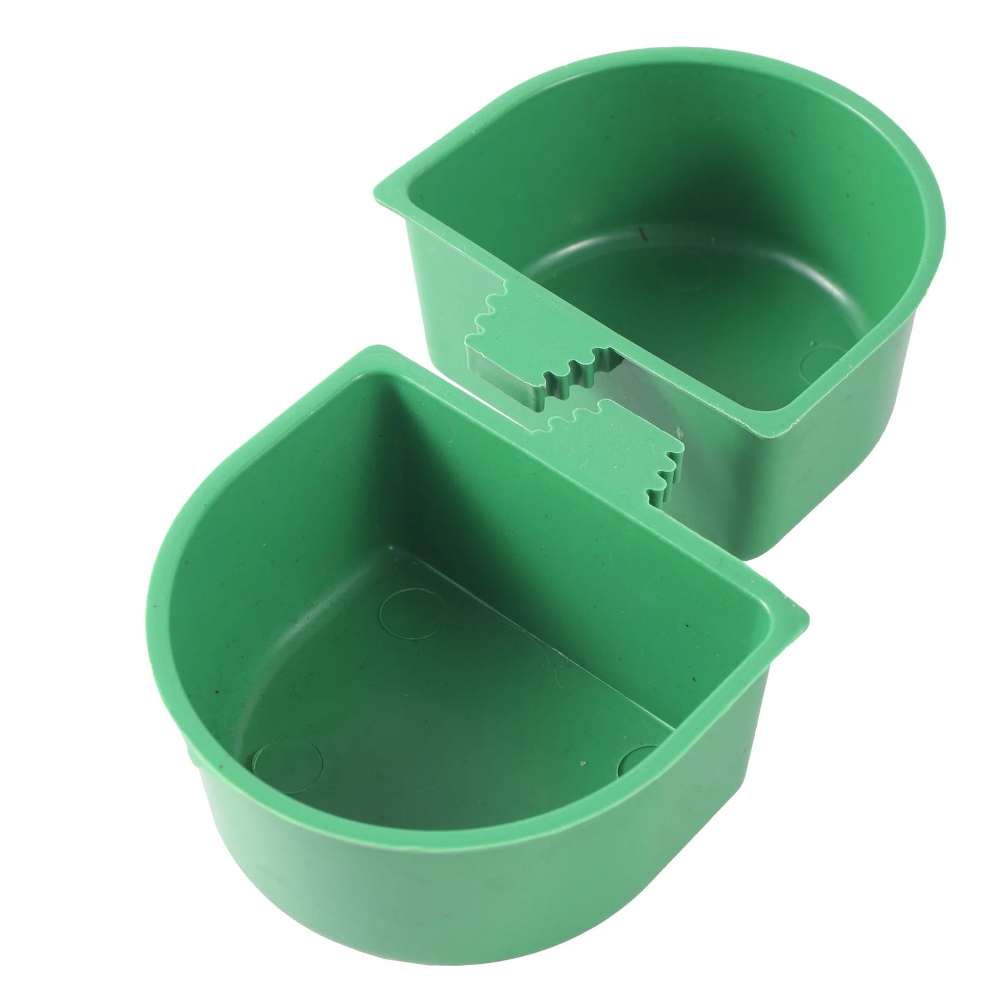 Plastic Parrot Feeder Food Water Bowl Pigeons Birds Cage Sand Cup Feeding Pet Bird Cage Semicircular Feeding Box 1 Pc