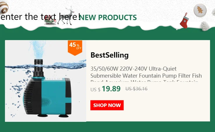 60/50/35/25/15/10/6/3W Ultra-Quiet Submersible Water Fountain Pump Filter Fish Pond Aquarium Water Pump Tank Fountain 220V-240V