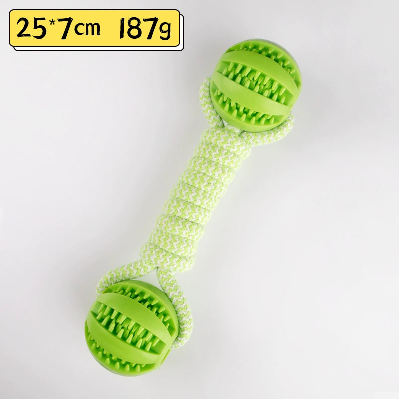 Pet Supplies Labrador Tooth Cleaning Dumbbell Ball Toy