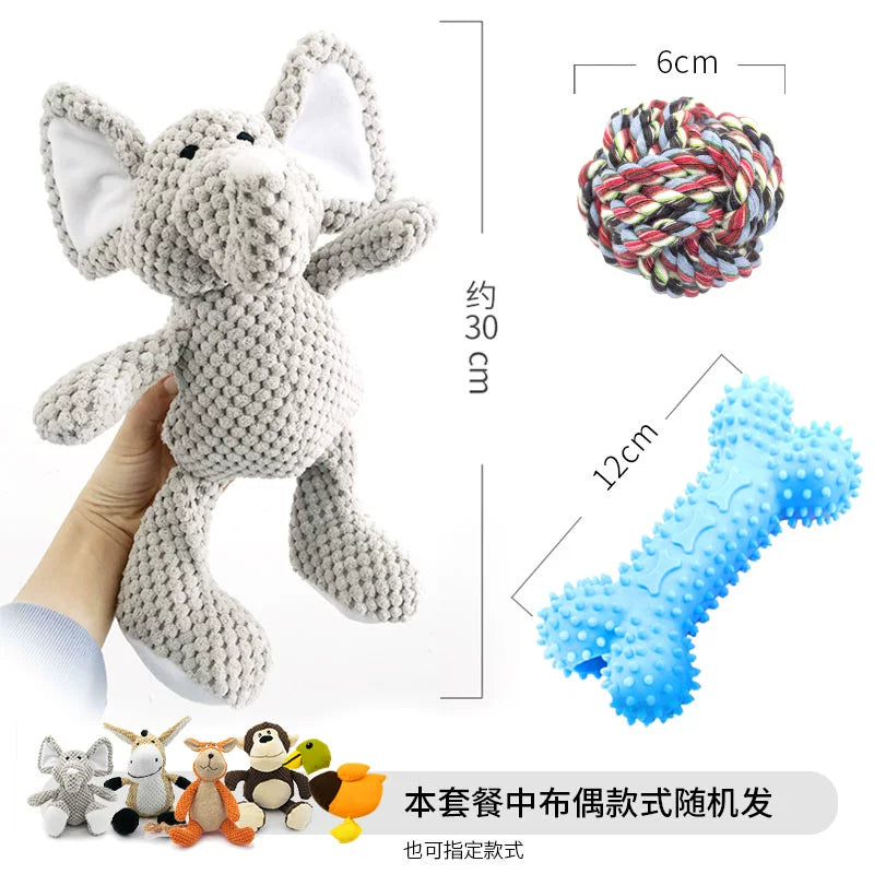 Bite-Resistant Vocalization Teddy Small Size Dogs Golden Retriever Relieving Stuffy Dog