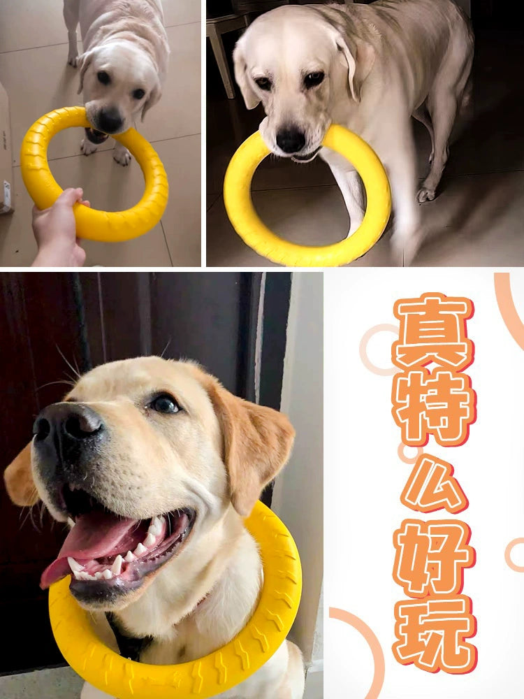 Large Dog Interactive Ring Golden Retriever Floating Water Relieving Stuffy Dog