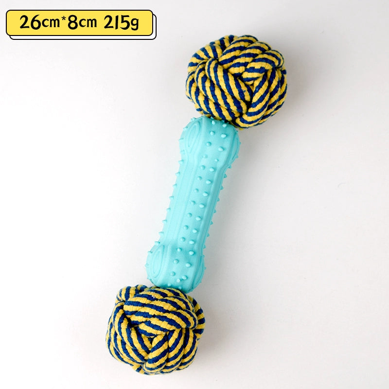 Pet Supplies Labrador Tooth Cleaning Dumbbell Ball Toy