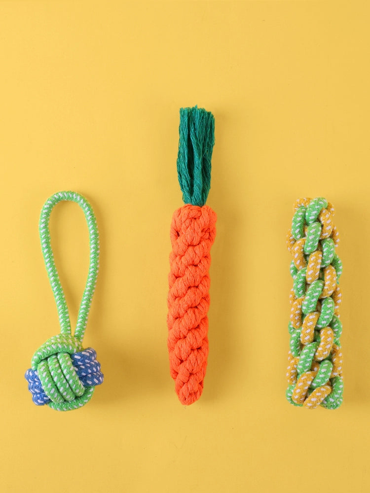 Knot Ball Labrador Border Collie Golden Retriever Tug of War Rope Dog