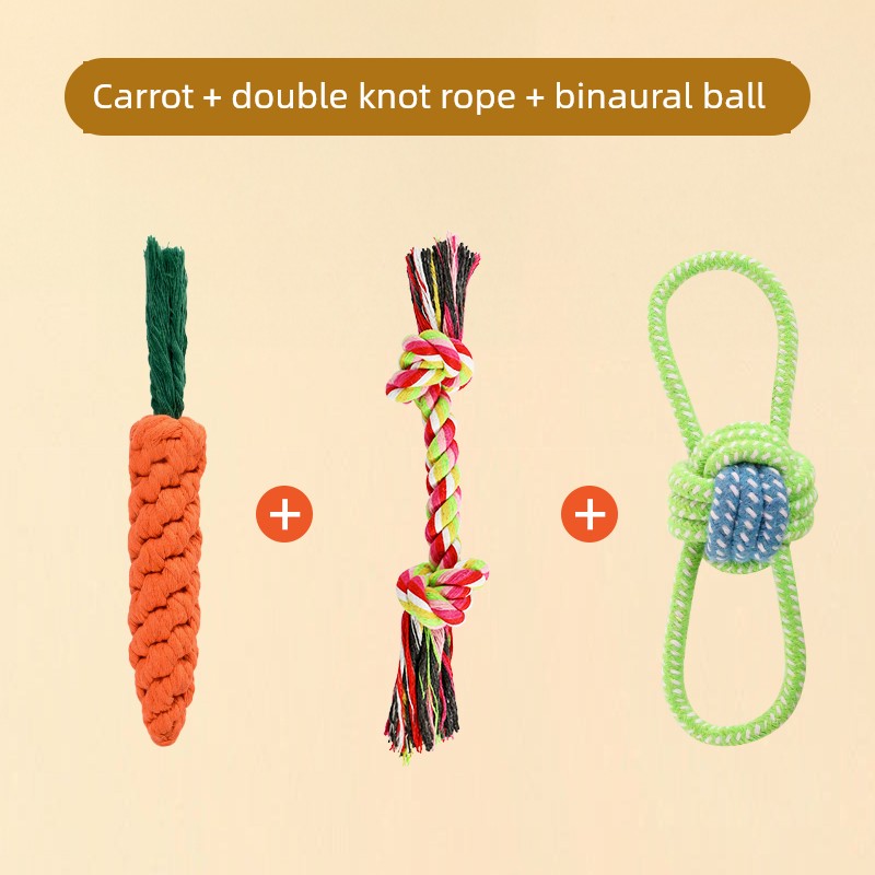 Knot Ball Labrador Border Collie Golden Retriever Tug of War Rope Dog