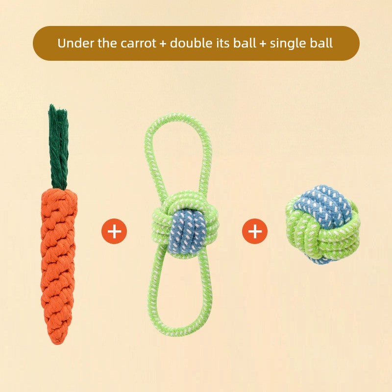 Knot Ball Labrador Border Collie Golden Retriever Tug of War Rope Dog