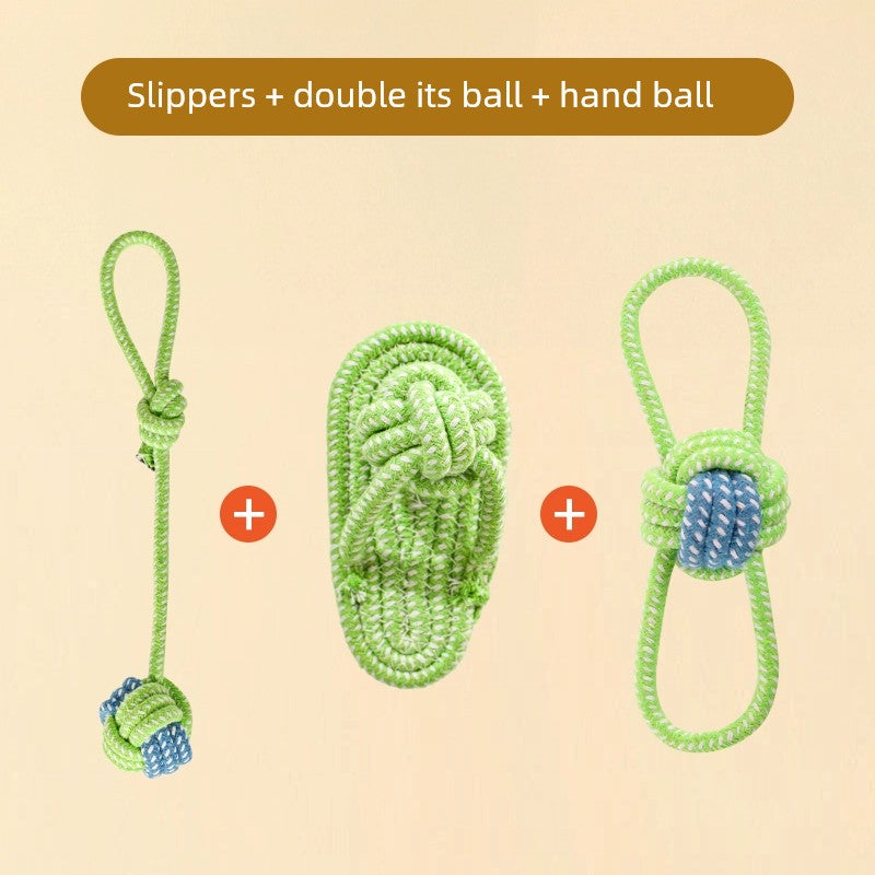 Knot Ball Labrador Border Collie Golden Retriever Tug of War Rope Dog