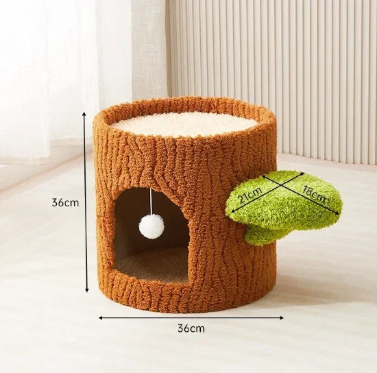 Cozy Large Multi-Level Cat Tree Tower Sisal Scratching Posts Felt Bed Cat Climbing Frame Furniture Toy for Your Feline Friend