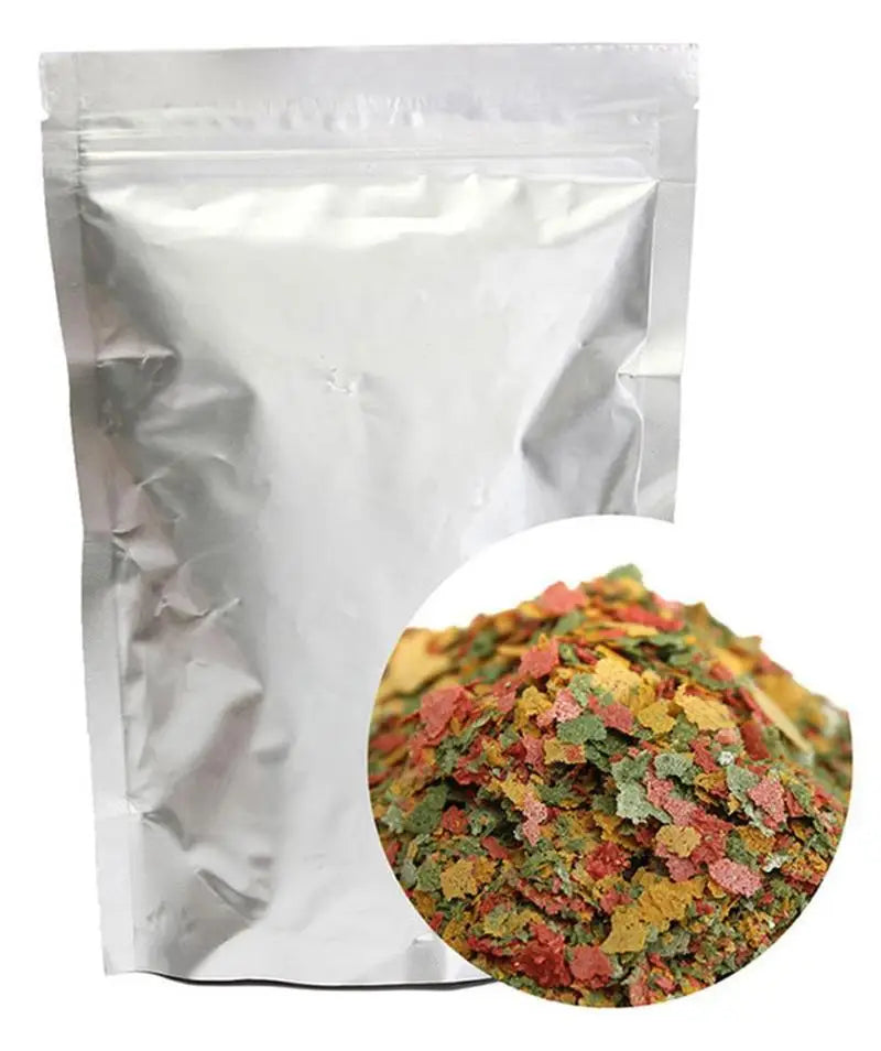 100g Tropical Ornamental Fish Food Small Fish Goldfish Feed Nutritious 3 Color Sheeting Feed Fish Products Aquarium Accessories