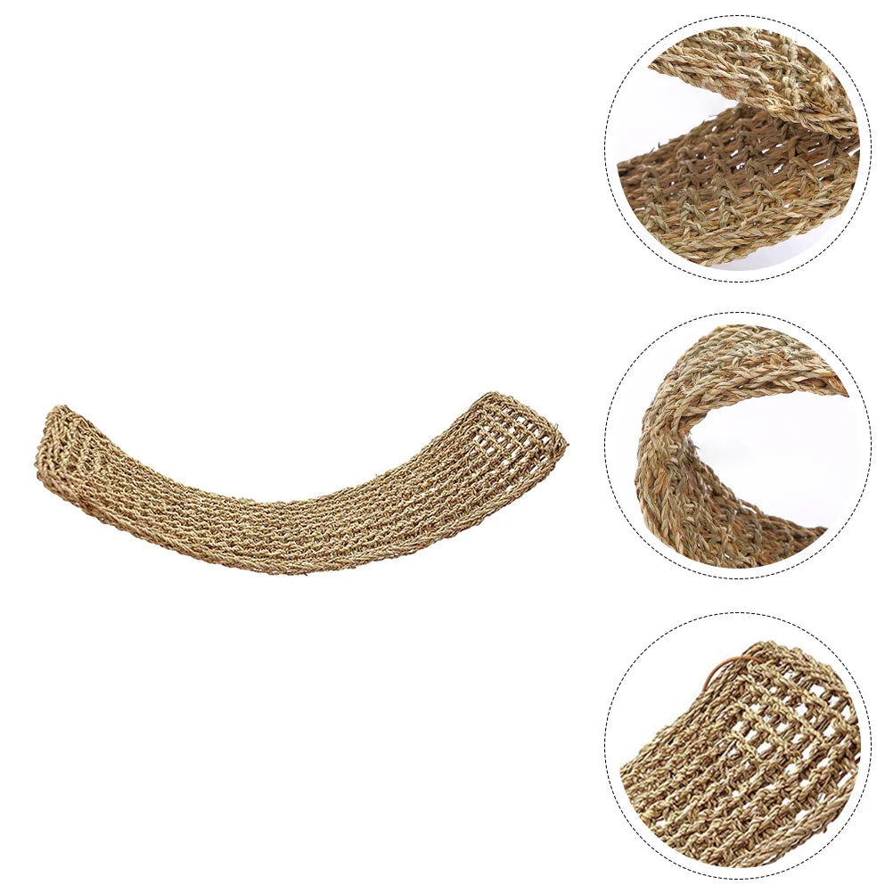 Small Parrot Lizard Hammock Pet Bearded Dragon Tank Accessories Seaweed Geckos Woven Mat