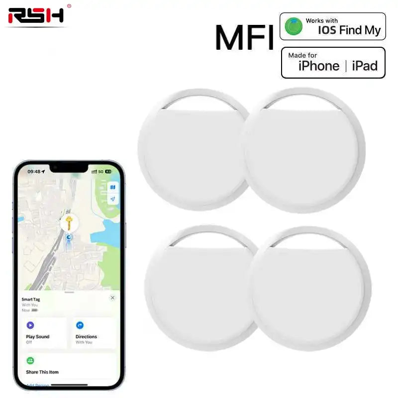 4-Pack GPS Tracker Bluetooth Smart air tag locator Work with Apple Find My ITag Anti Lost Reminder Device Car Key Pet Kid Finder