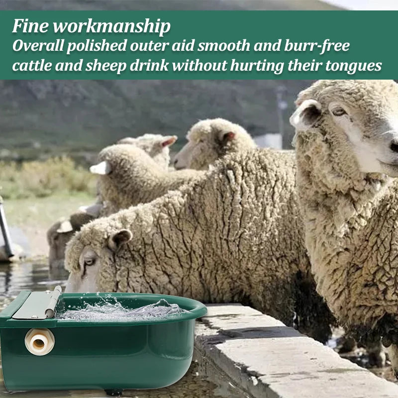 Livestock Cattle Goat Water Drinker Bowl Automatic Water Bowl Float Valve Cow Horse Drinking Bowl Farm Animal Feeding Eqipments