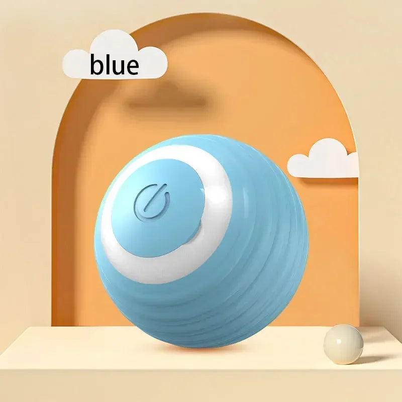 Interactive Cat Toys Ball Automatic Rotating Rolling Ball Rechargeable Smart Pet Toy Stimulate Hunting Instinct for Your Kitty