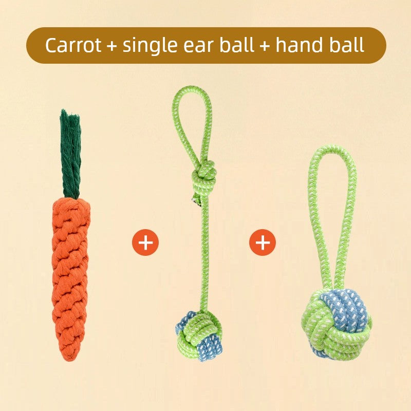 Knot Ball Labrador Border Collie Golden Retriever Tug of War Rope Dog