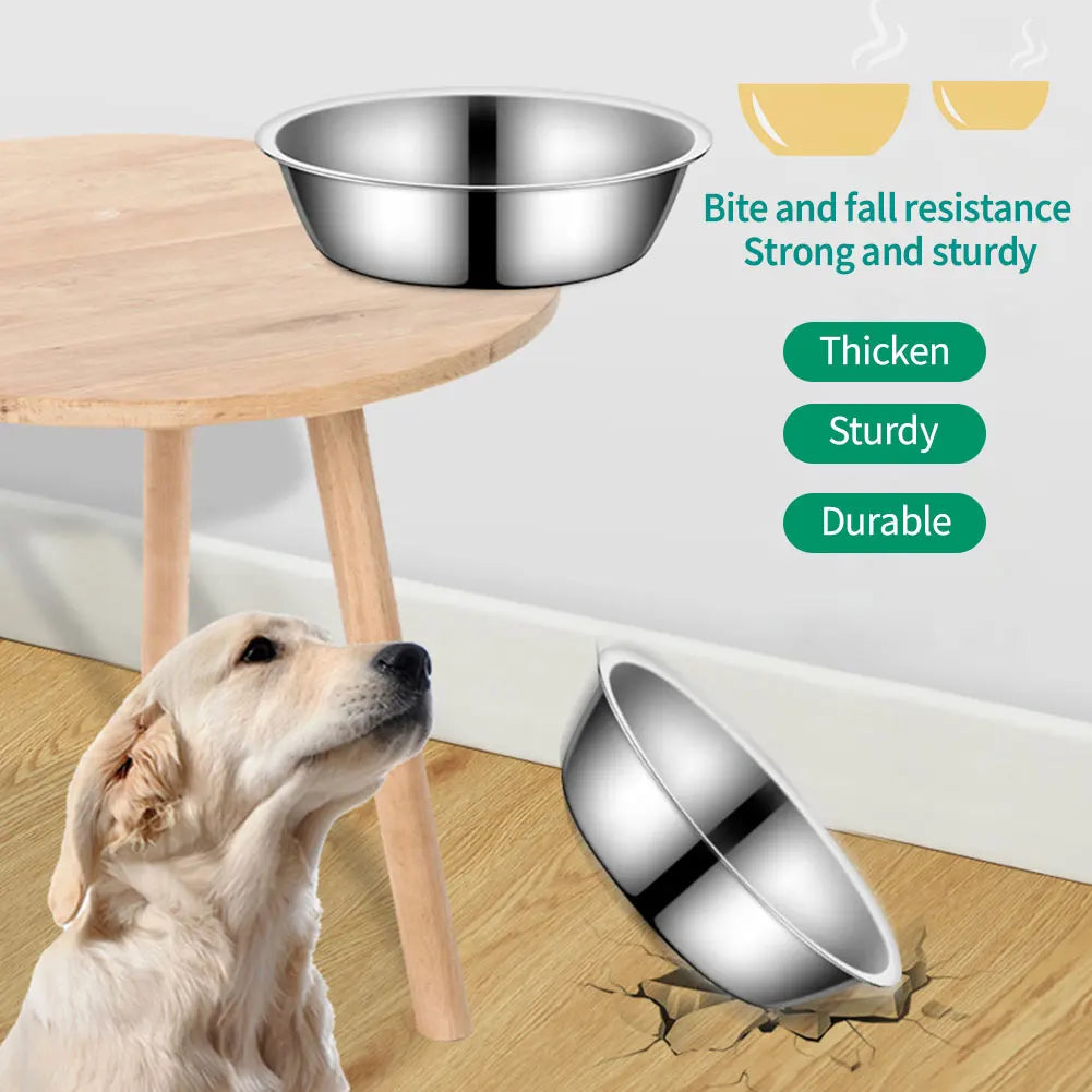 Large Capacity Stainless Steel Dog Bowl