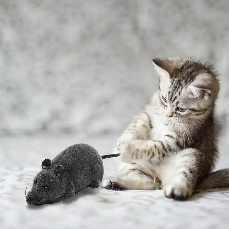 Electronic Mouse Cat Toy Mouse Interactive Cat Toys Wireless Electronic Mouse A Better Gift For Your Cats Dogs Pets Children And