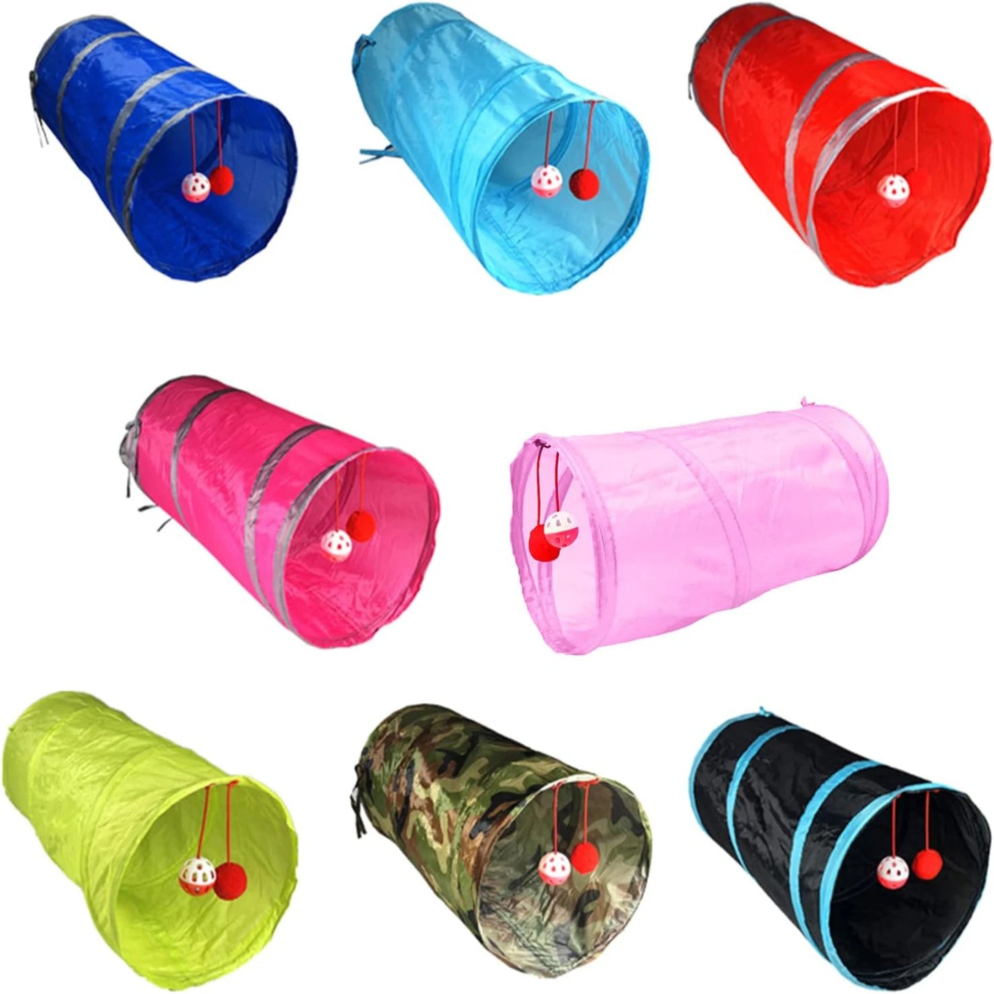 Exciting and colorful Kitty Tunnel Toy for endless entertainment and playtime for your playful pet. Keep your cat active and hea