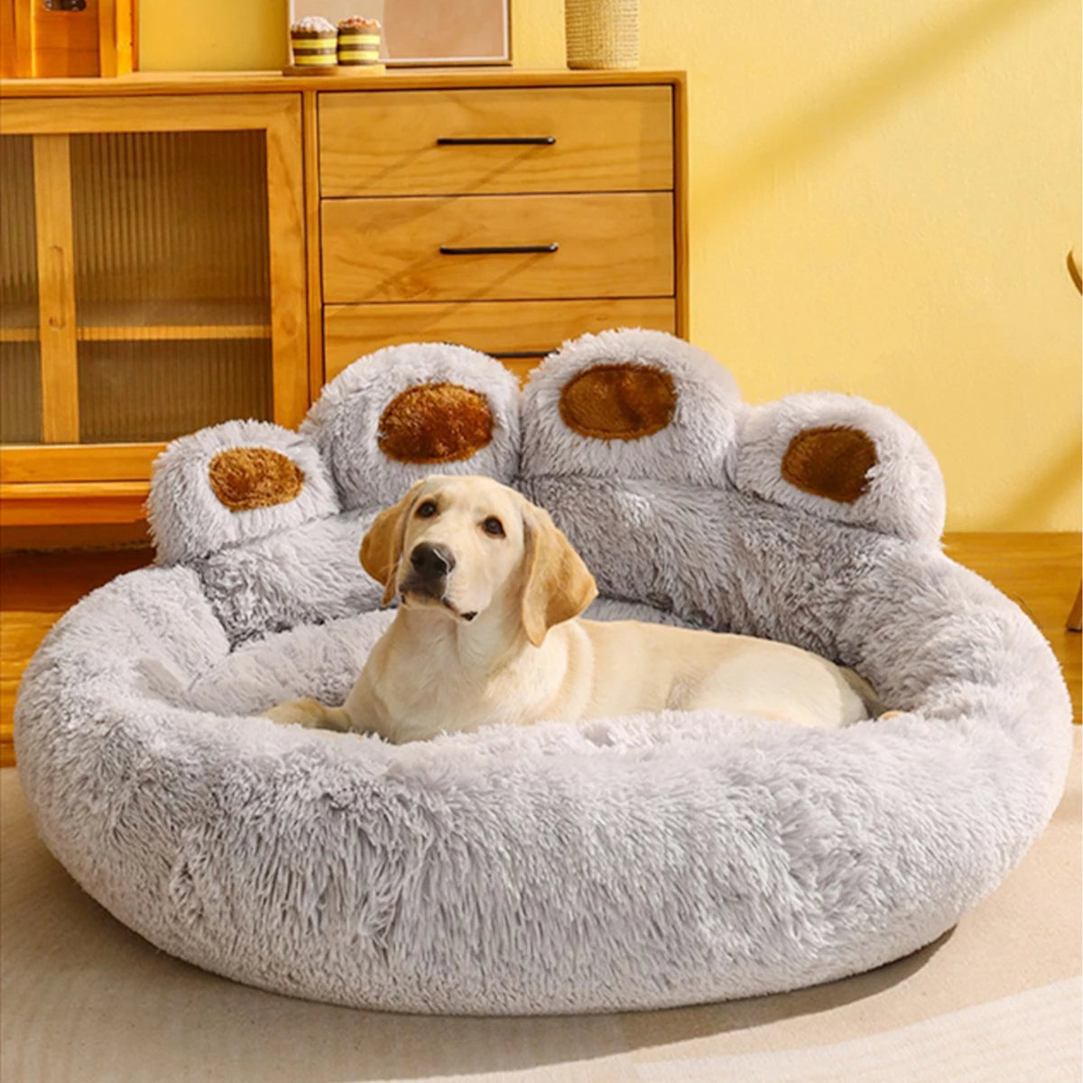 Fluffy Dog Bed Sofa Basket