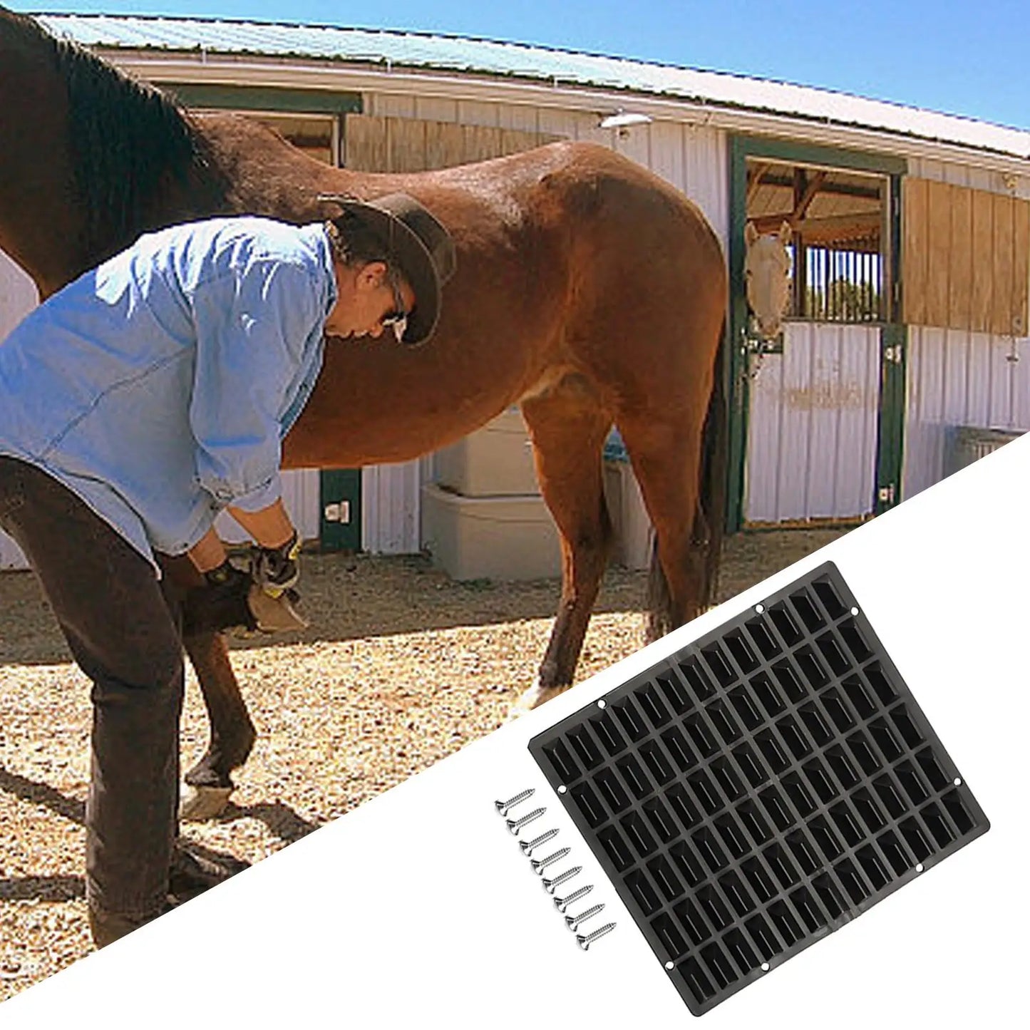 Horse Scratching Post Pad Horse Massage Pad for Horse Stable Sheep Stall