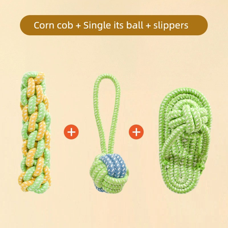Knot Ball Labrador Border Collie Golden Retriever Tug of War Rope Dog