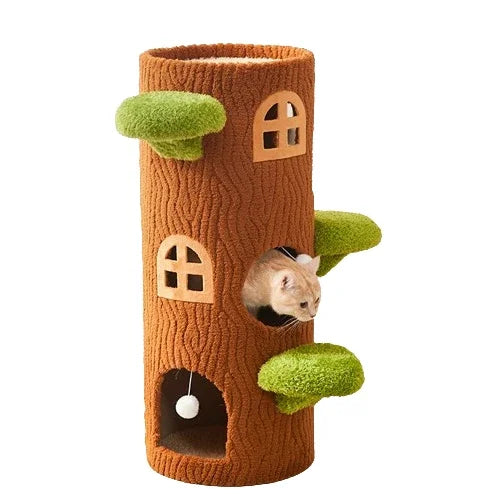 Cozy Large Multi-Level Cat Tree Tower Sisal Scratching Posts Felt Bed Cat Climbing Frame Furniture Toy for Your Feline Friend