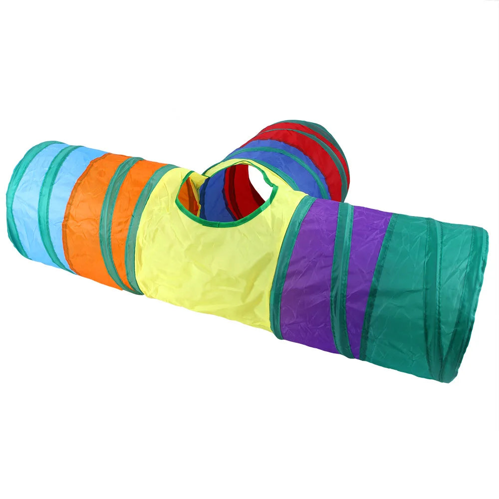 Foldable Cats Tunnel for Interactive Pet Training Fun - Kitty, Puppy, Kitten, and Rabbit Tube Toy to keep your pets entertained