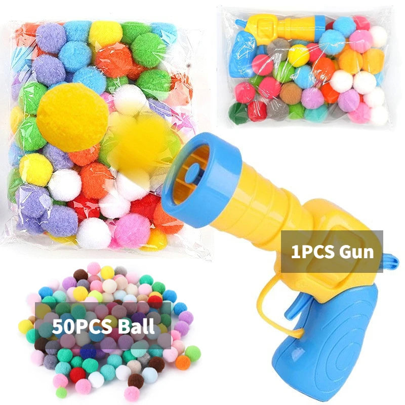 Plush Ball Shooting Gun Cat Toy