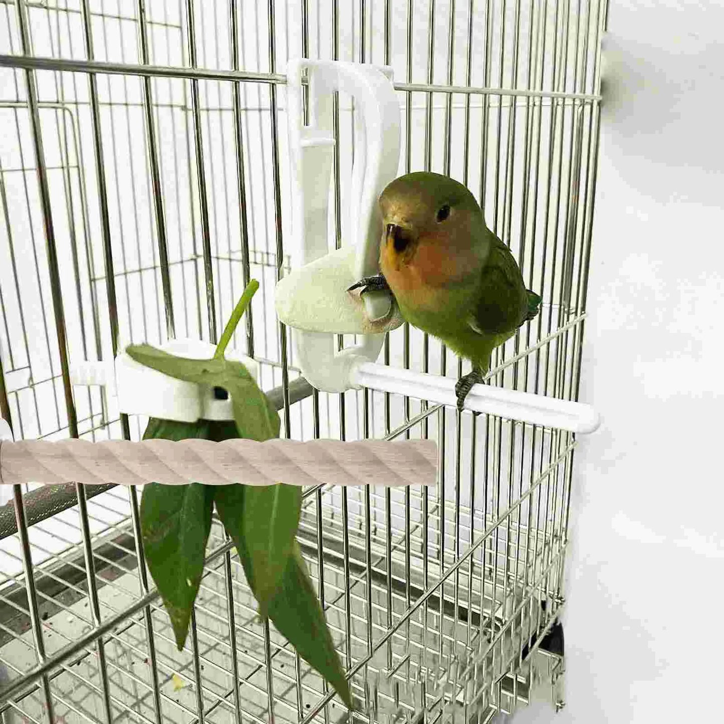 Bird Toy Parrot Perch Cage Accessories Parakeet Stand Wooden Perches for Birdcage Cockatiels
