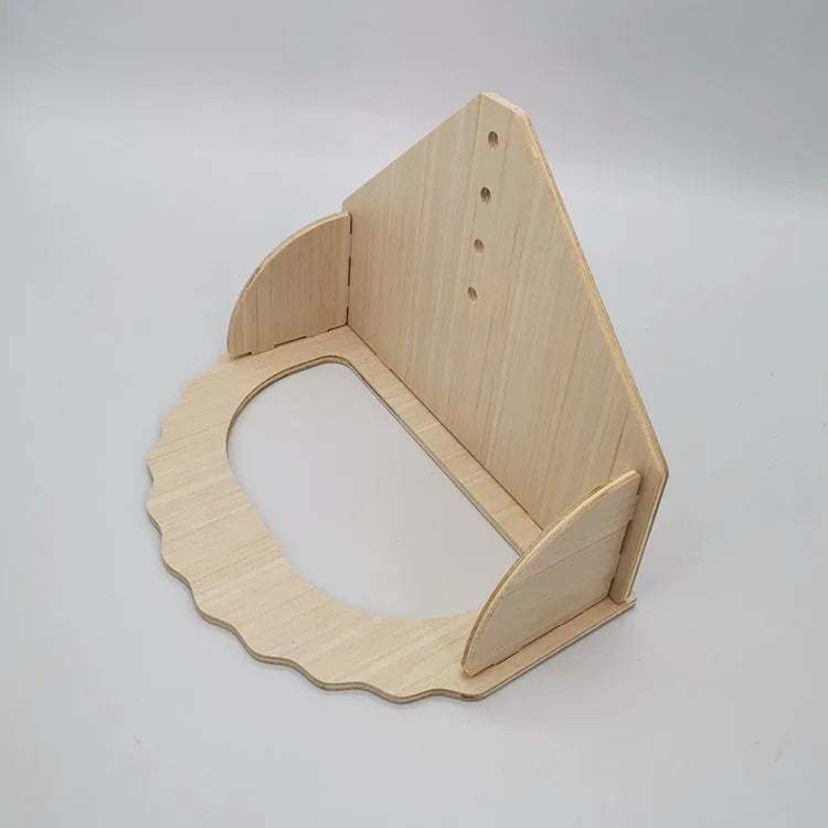 Hamster House DIY Hamster Wooden Gerbil Hideout House Canary Seesaw Pet Sport Wheel Exercise Toy Small Animal Toys