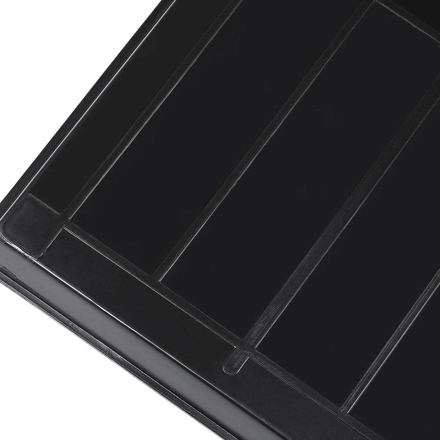 Bird Cage Parakeet Tray for Replace Dog Crate Pan Black Plastic Cat Litter Trays