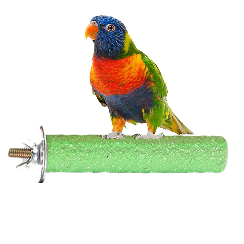 Bird Stand Grinding Stick Parrot Frosted Perch Stand For Cage Claw Sharpening Cage Perch Toy For Cockatiels Budgies Medium