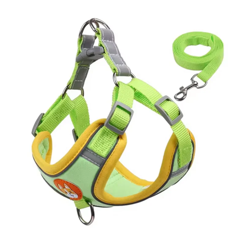 Adjustable Dog Harness Leash Set