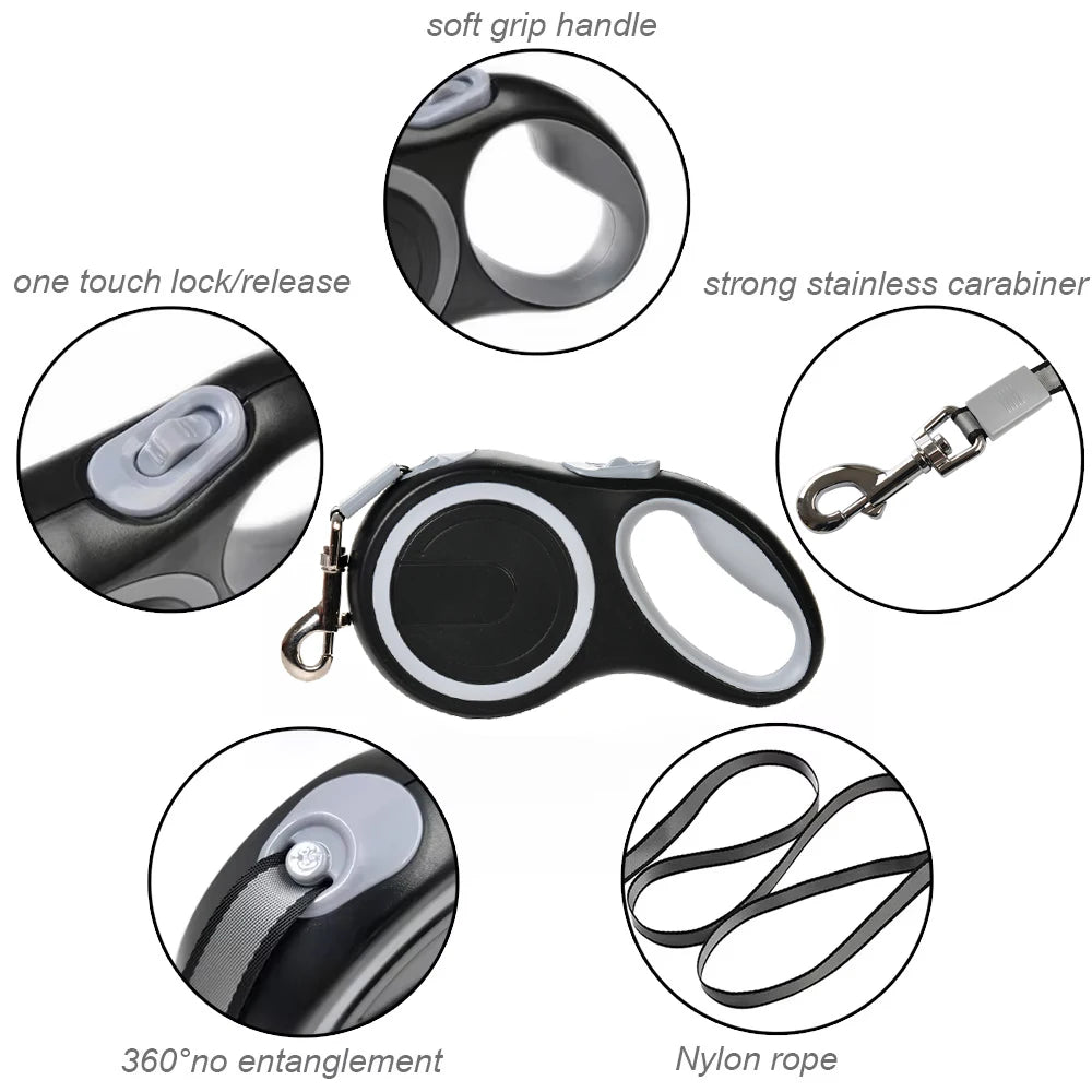 Durable Retractable Dog Leash