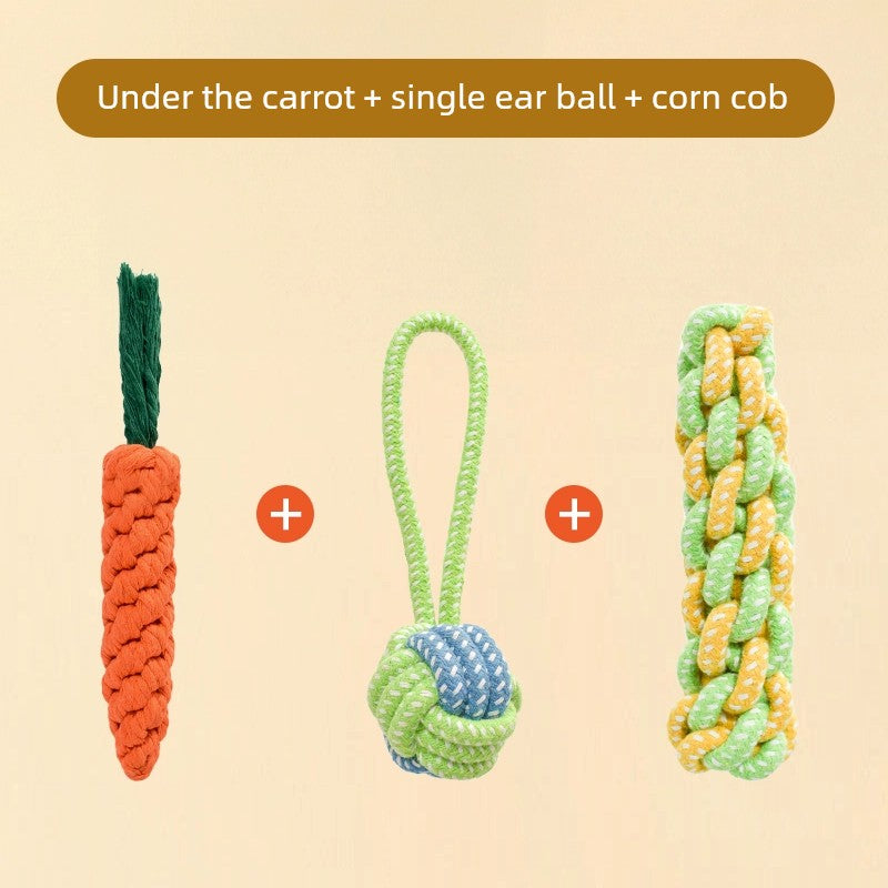 Knot Ball Labrador Border Collie Golden Retriever Tug of War Rope Dog