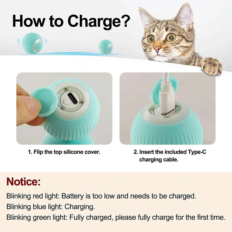 Smart Interactive Cat Toy Ball