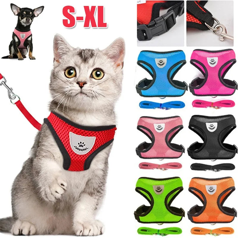 Adjustable Leash Reflective Harness