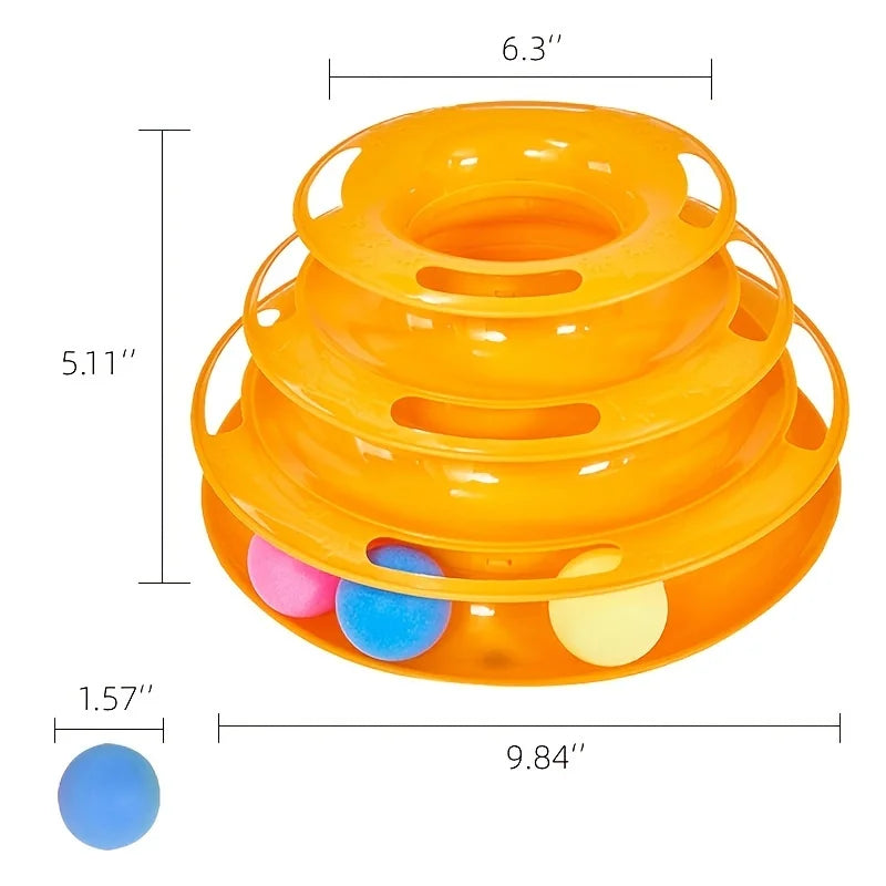 4-Level Interactive Cat Toy