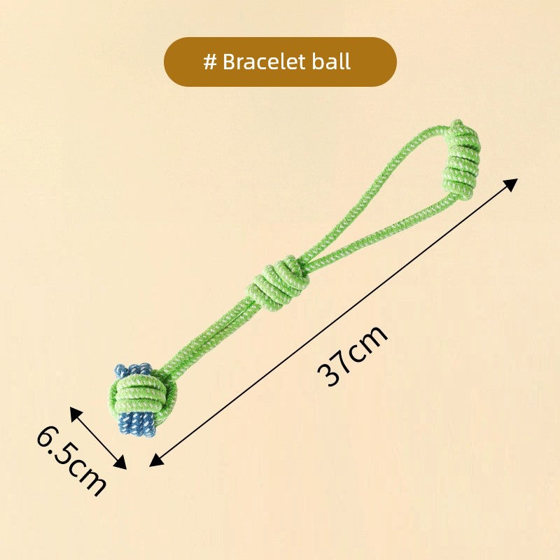 Knot Ball Labrador Border Collie Golden Retriever Tug of War Rope Dog