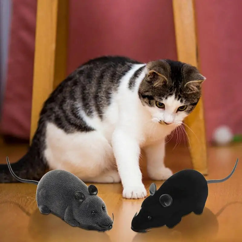 Electronic Mouse Cat Toy Mouse Interactive Cat Toys Wireless Electronic Mouse A Better Gift For Your Cats Dogs Pets Children And