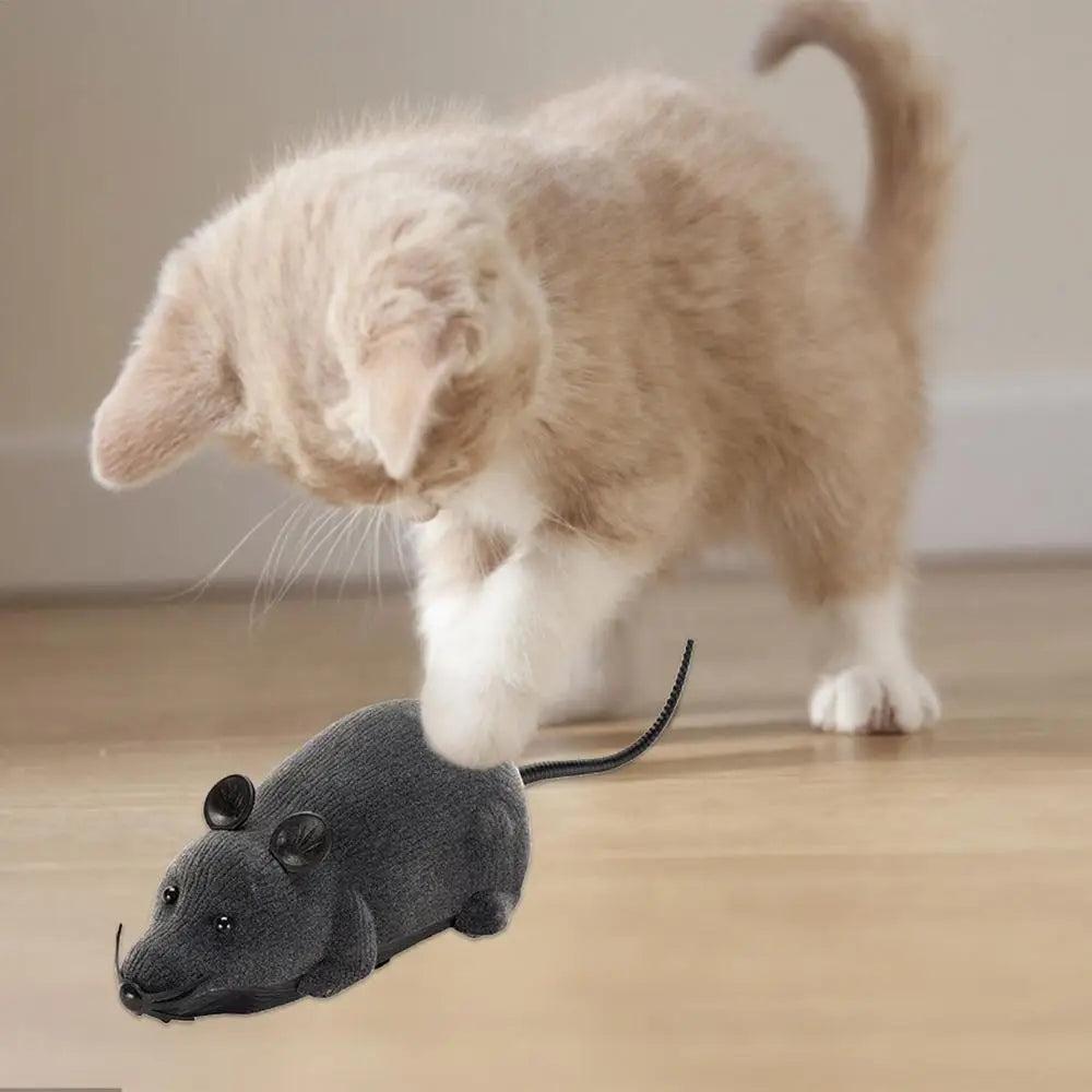 Electronic Mouse Cat Toy Mouse Interactive Cat Toys Wireless Electronic Mouse A Better Gift For Your Cats Dogs Pets Children And