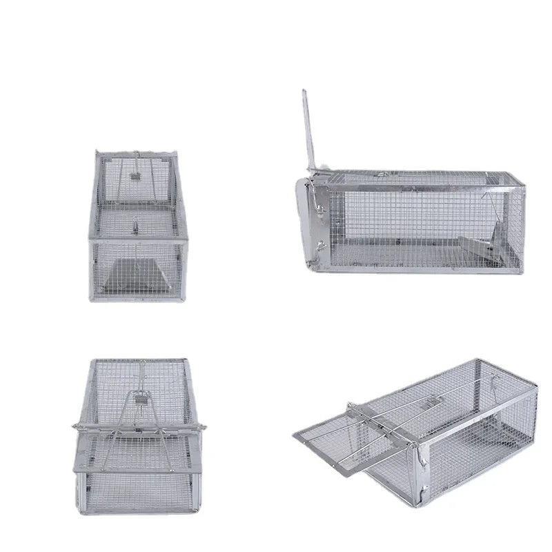 1pc Iron Sensitive Rat Trap Rat Catcher Cage for Chipmunks Rats Hamsters Similar-sized Live Rodents