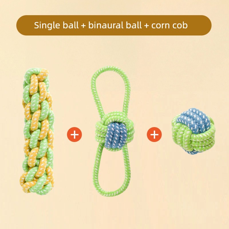 Knot Ball Labrador Border Collie Golden Retriever Tug of War Rope Dog
