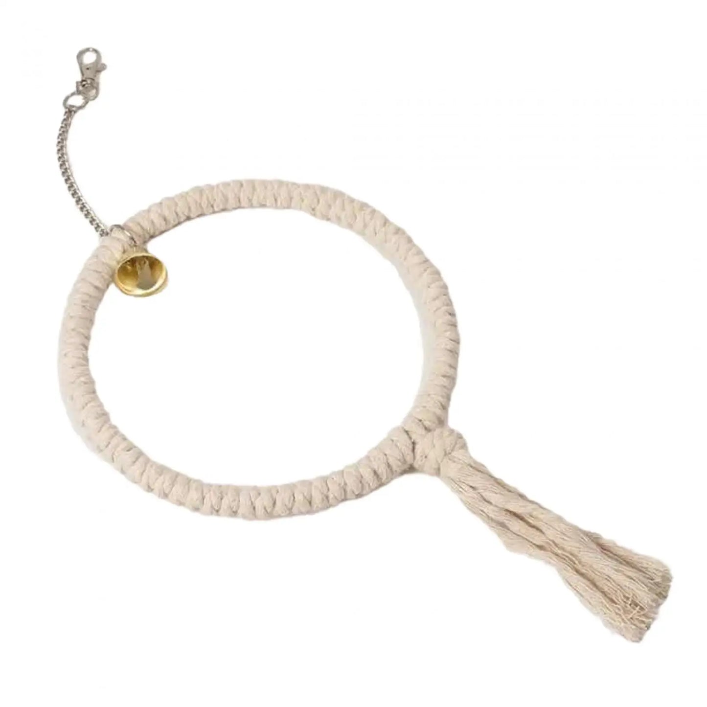 Cage Hanging Toy Chew Play Toy Boredom Breaker Perches Circle Ring Stand Parrot Ringing Cotton Rope Swing