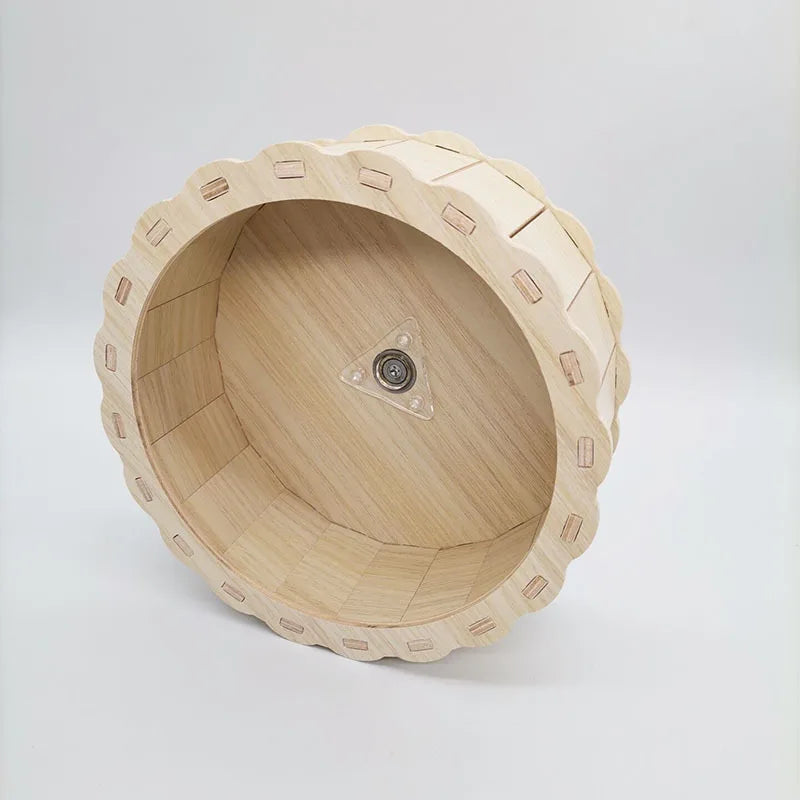 Hamster House DIY Hamster Wooden Gerbil Hideout House Canary Seesaw Pet Sport Wheel Exercise Toy Small Animal Toys