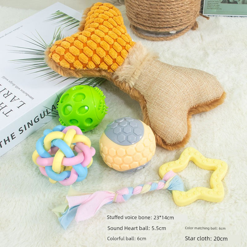 Sound Small Teddy/Pomeranian Corgi Toy Ball Puppy