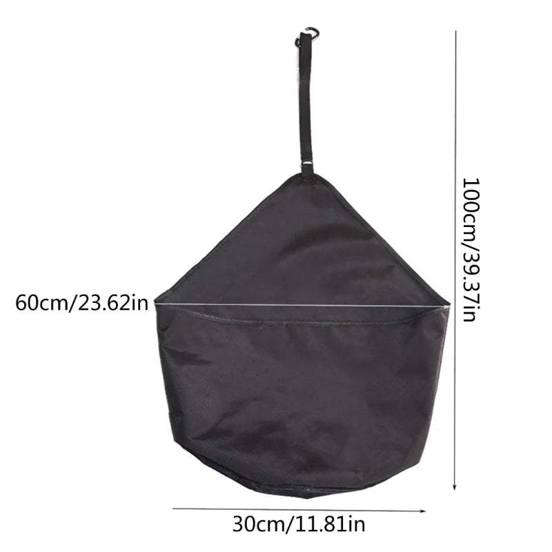 Horse Trailer Organizers Horse Feed Bag Container Hanging Bucket Holder Nylon Black Trailer Bucket Bag Easy to Install