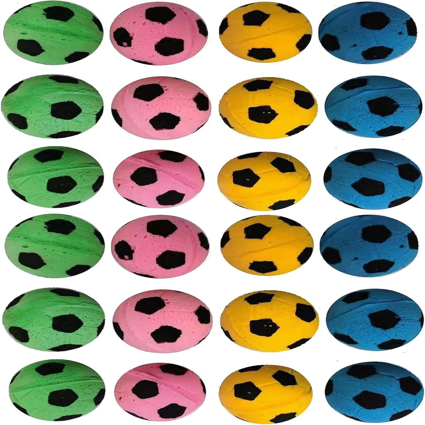 Interactive, Engaging Set of 12 Lightweight, Durable, Soft Foam Soccer Balls - Fun Pet Toys for Playful Cats to Keep Your Feline