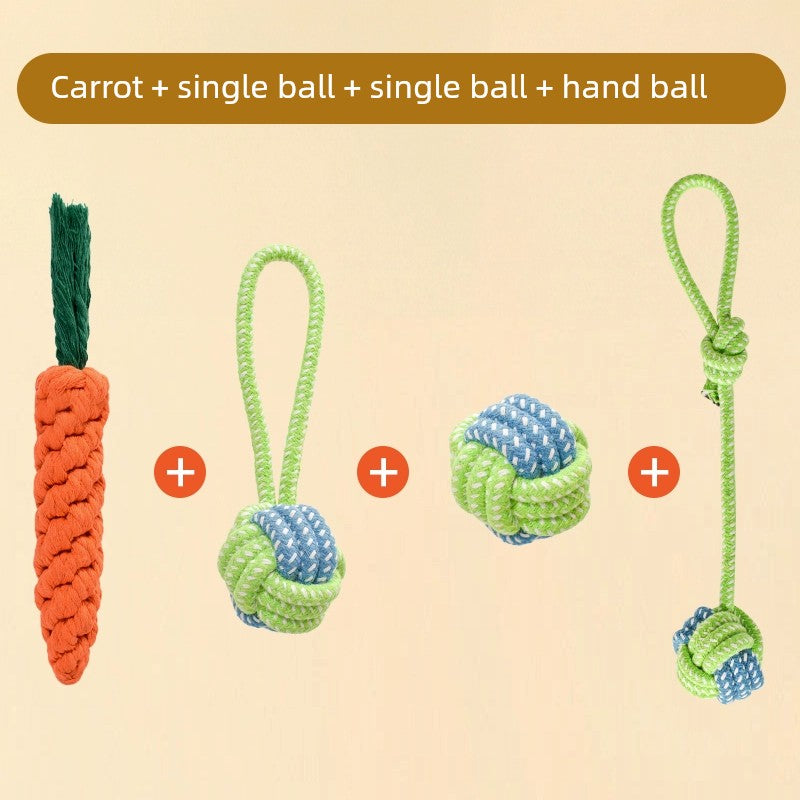 Knot Ball Labrador Border Collie Golden Retriever Tug of War Rope Dog