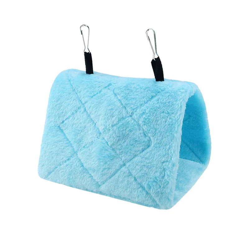Pet Bird Cages Parrot Tent Warm Plush Hammock Hanging Cave Parakeet Hut Tent Bed Bird Nest House Sleeping Hatching Accessories