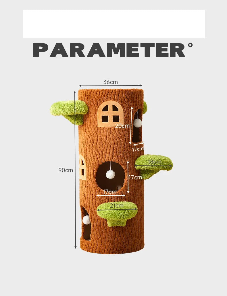 Cozy Large Multi-Level Cat Tree Tower Sisal Scratching Posts Felt Bed Cat Climbing Frame Furniture Toy for Your Feline Friend
