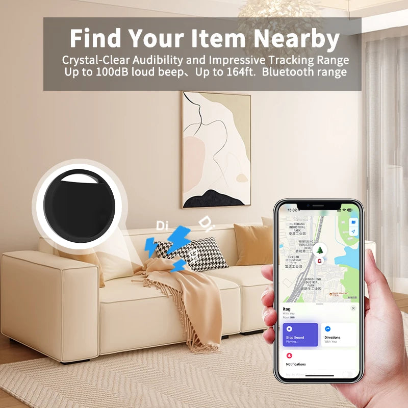 4-Pack GPS Tracker Bluetooth Smart air tag locator Work with Apple Find My ITag Anti Lost Reminder Device Car Key Pet Kid Finder